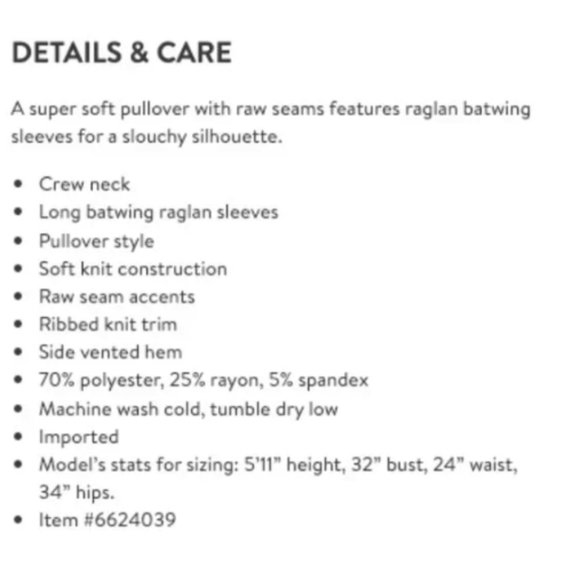 NORDSTROM Raglan Batwing Sleeve Pullover GREEN CAMO SZ MEDIUM & LARGE NEW! - Picture 14 of 16